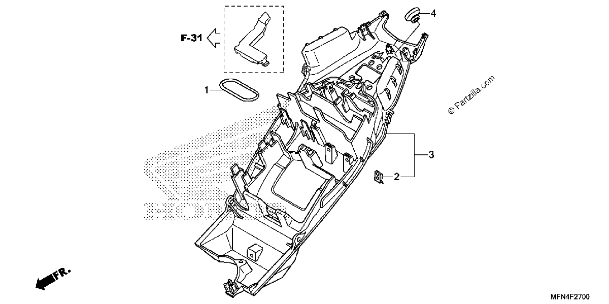 Diagrama de REAR FENDER