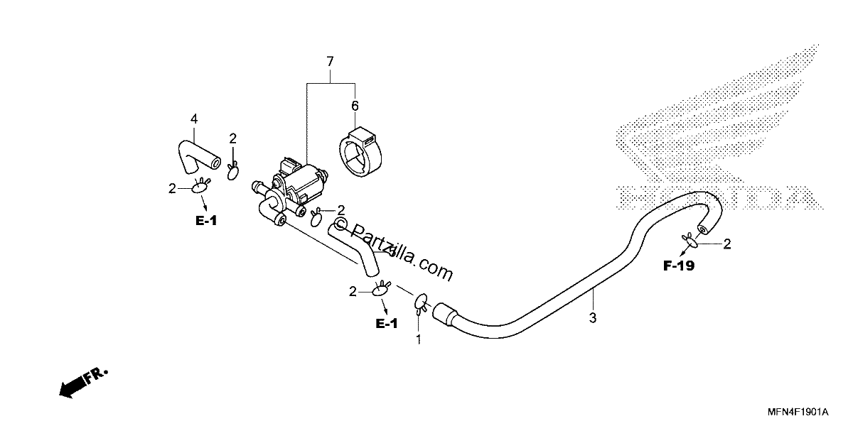 Diagrama de AIR INJECTION CONTROL VALVE