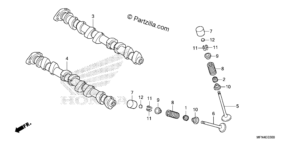 Diagrama de CAMSHAFT VALVE