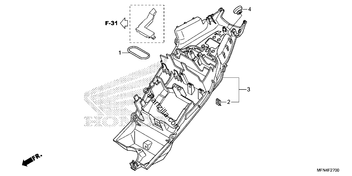 Diagrama de REAR FENDER
