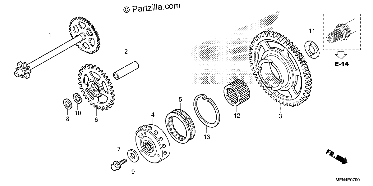 Diagrama de STARTING CLUTCH
