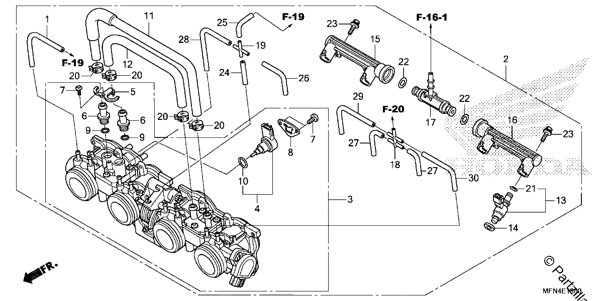 Diagrama de THROTTLE BODY