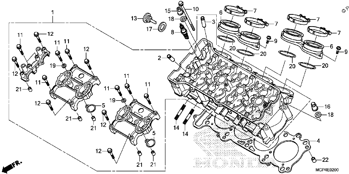 Diagrama de CYLINDER HEAD