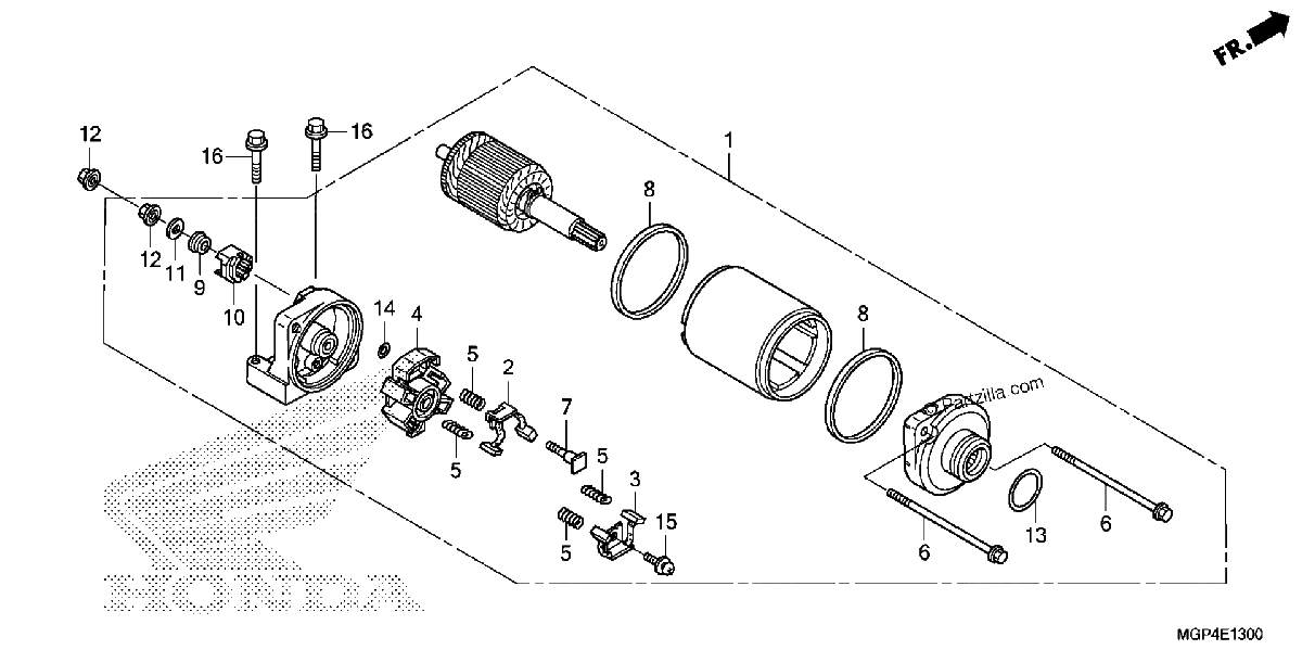 Diagrama de STARTER MOTOR
