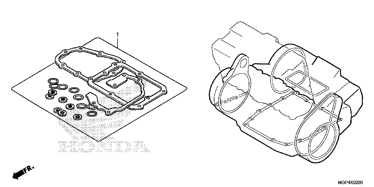 Diagrama de GASKET KIT B