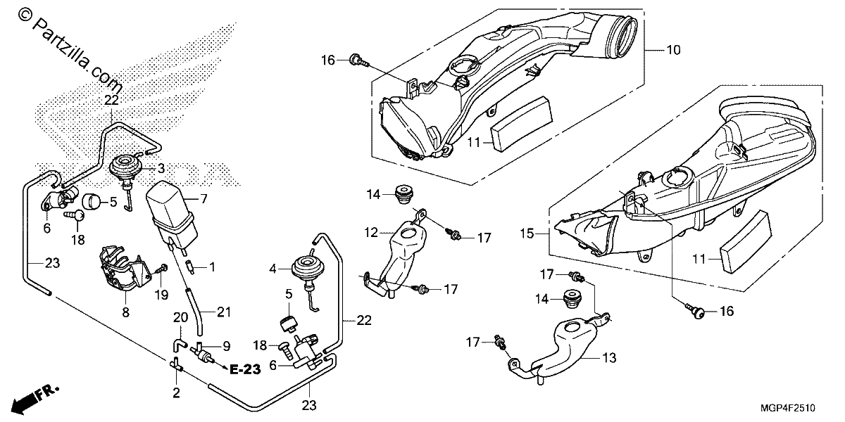 Diagrama de AIR INTAKE DUCT SOLENOID VALVE