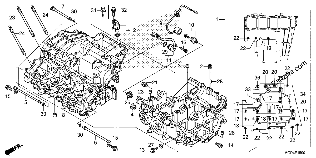 Diagrama de CRANKCASE