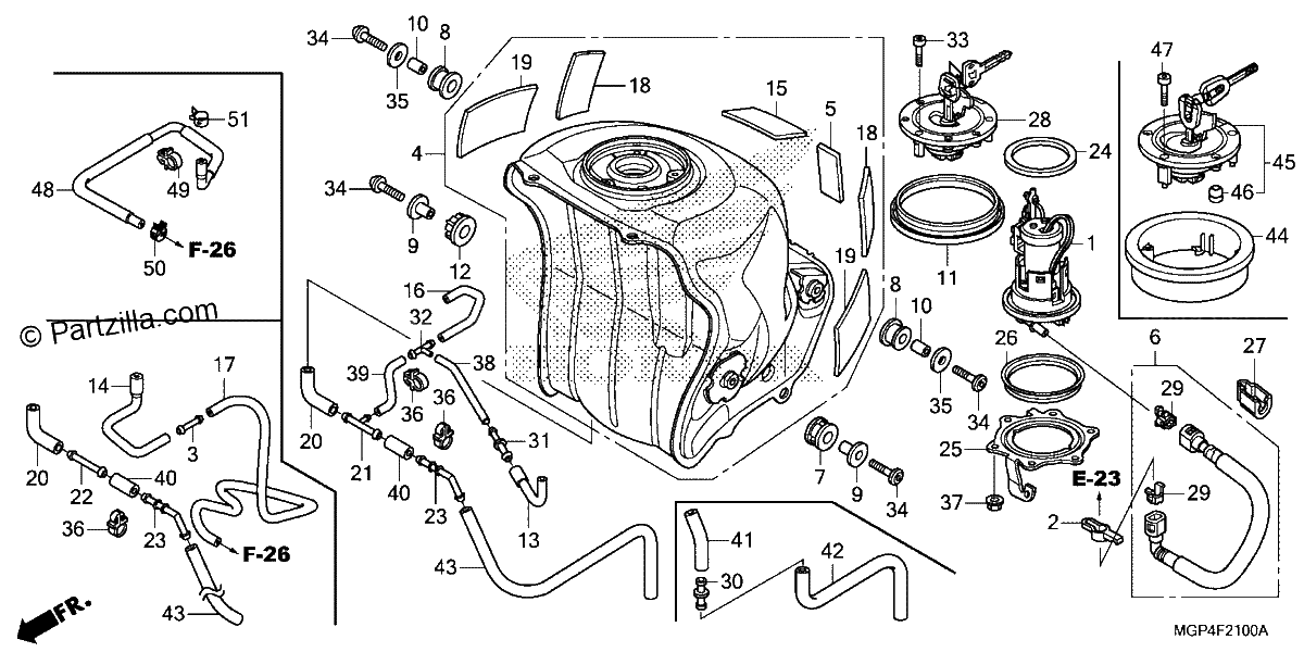 Diagrama de FUEL TANK FUEL PUMP