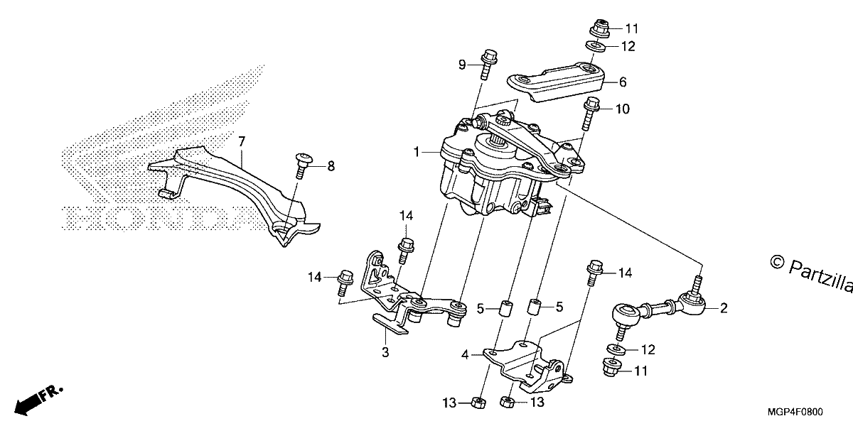Diagrama de STEERING DAMPER