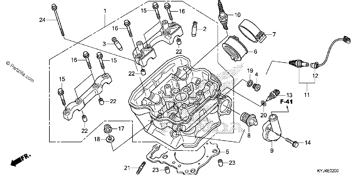 Diagrama de CYLINDER HEAD