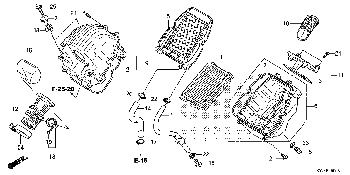 Diagrama de AIR CLEANER