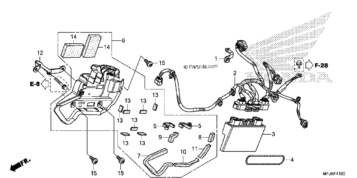 Diagrama de ABS CONTROL UNIT CBR600RA