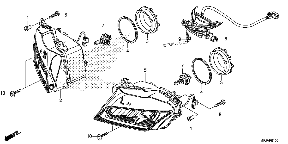 Diagrama de HEADLIGHT