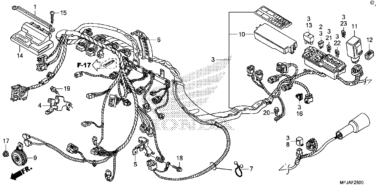 Diagrama de WIRE HARNESS