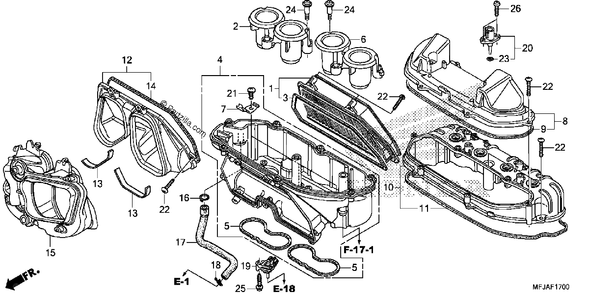 Diagrama de AIR CLEANER