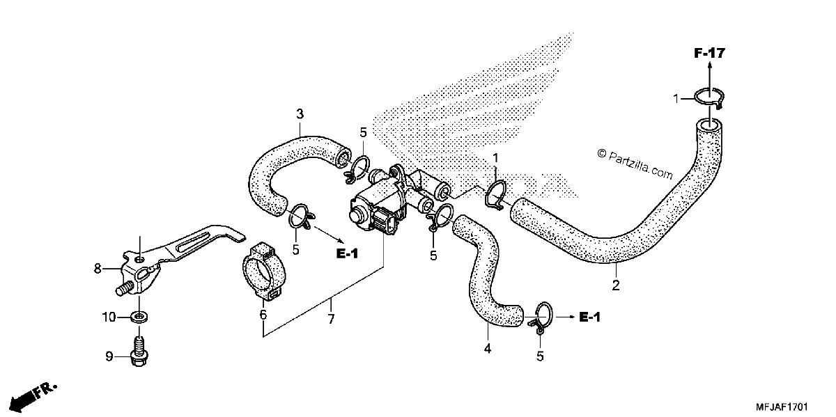 Diagrama de AIR INJECTION CONTROL VALVE