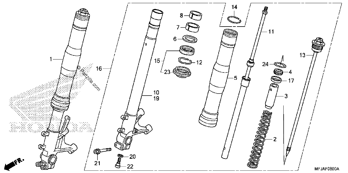 Diagrama de FRONT FORK