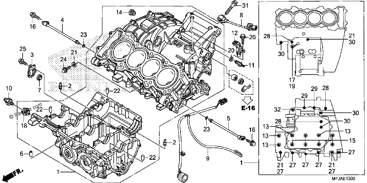Diagrama de CRANKCASE