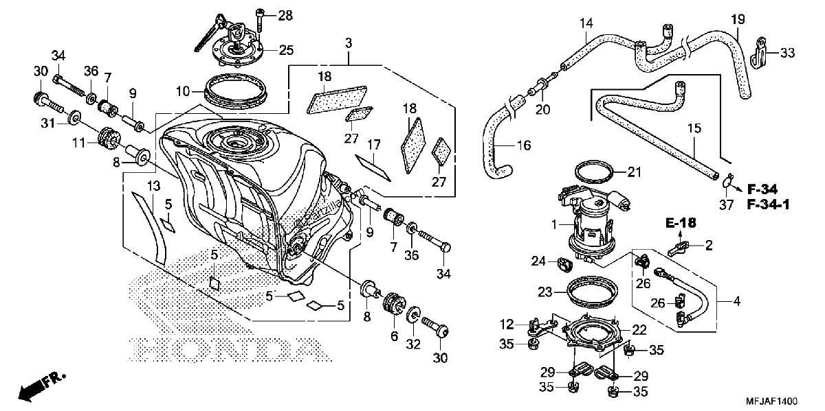 Diagrama de FUEL TANK