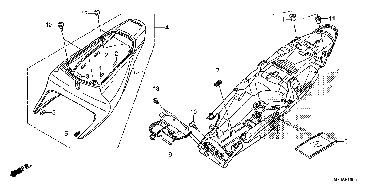Diagrama de REAR COWL