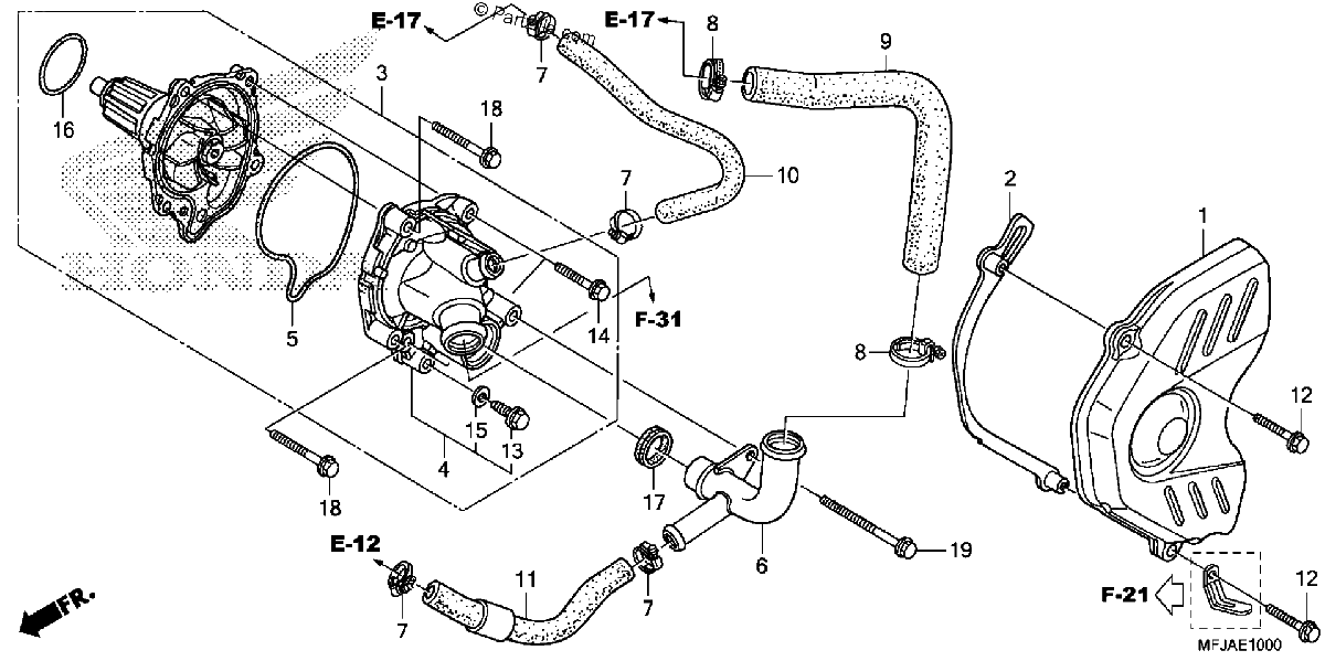 Diagrama de WATER PUMP