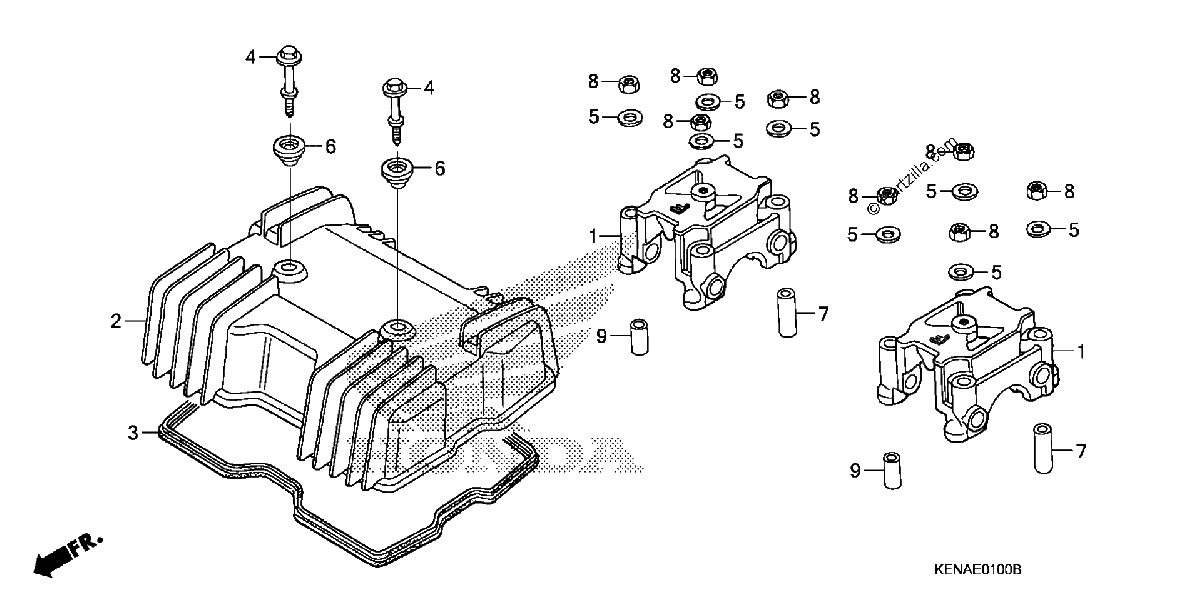 Diagrama de CYLINDER HEAD COVER