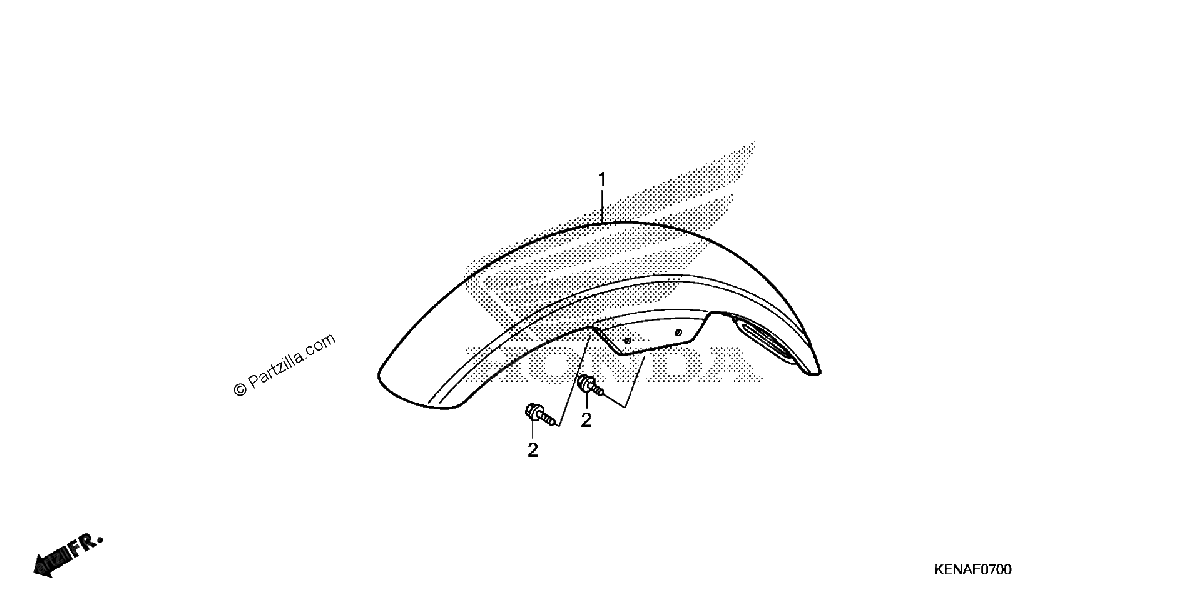 Diagrama de FRONT FENDER