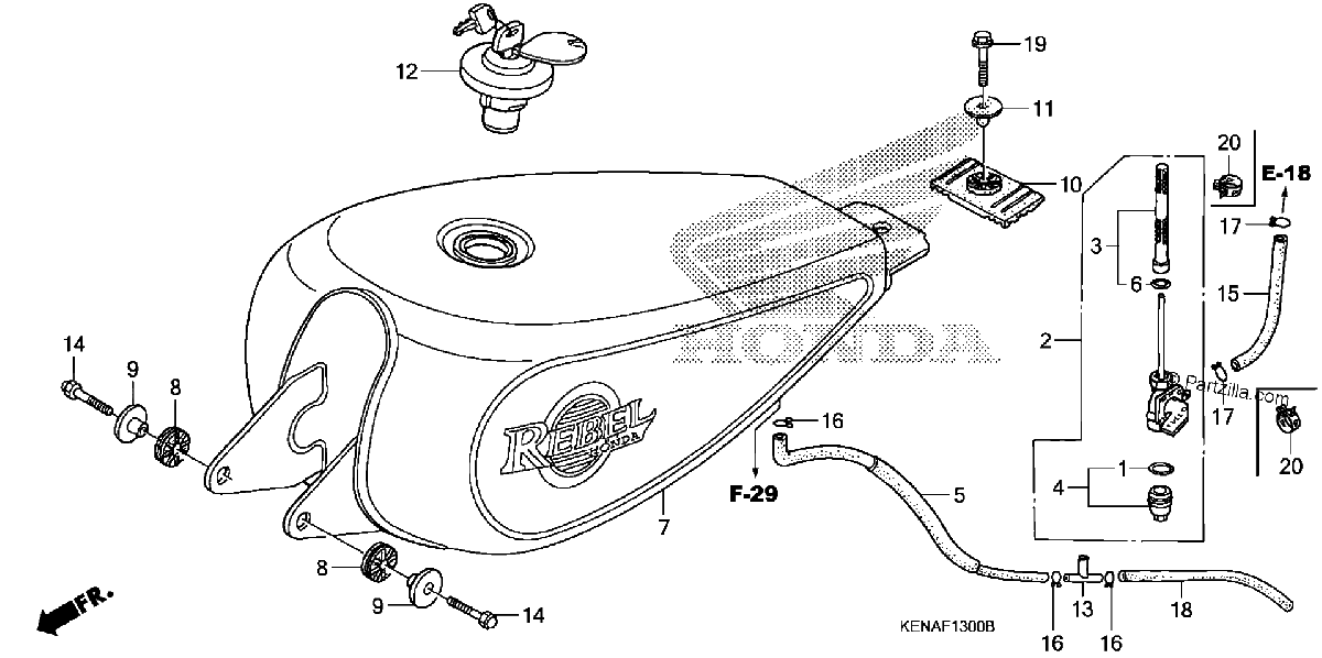 Diagrama de FUEL TANK