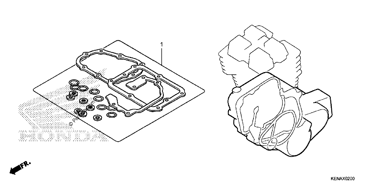 Diagrama de GASKET KIT B