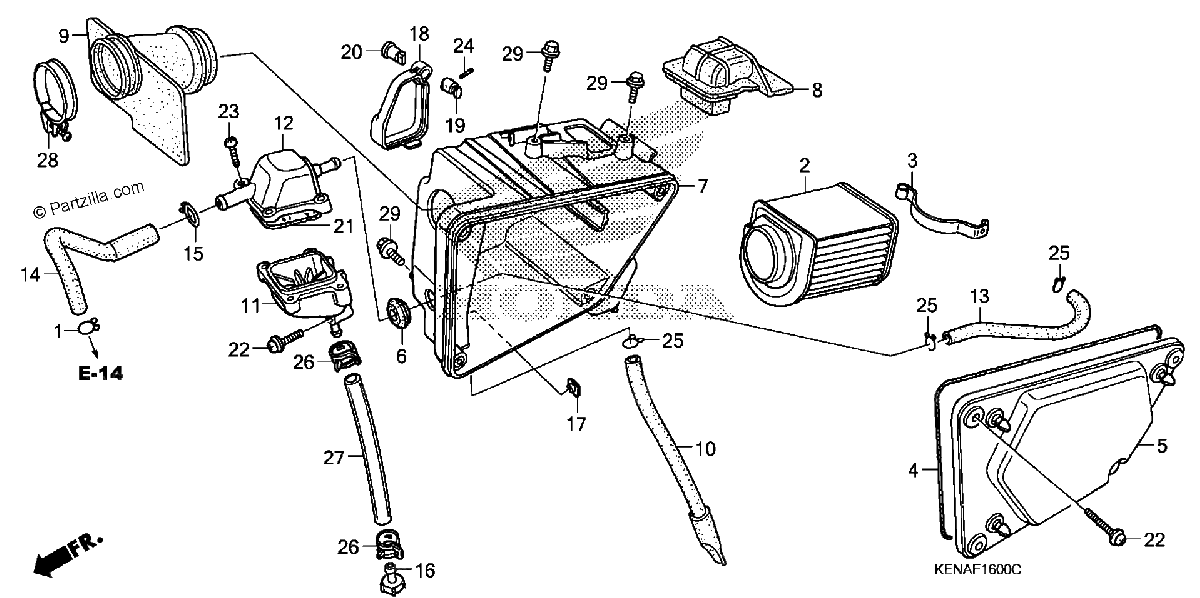 Diagrama de AIR CLEANER