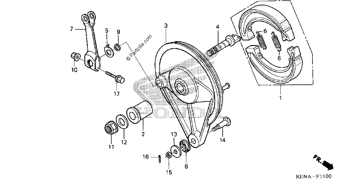Diagrama de REAR BRAKE PANEL
