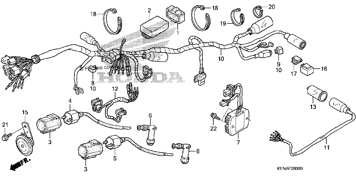 Diagrama de WIRE HARNESS