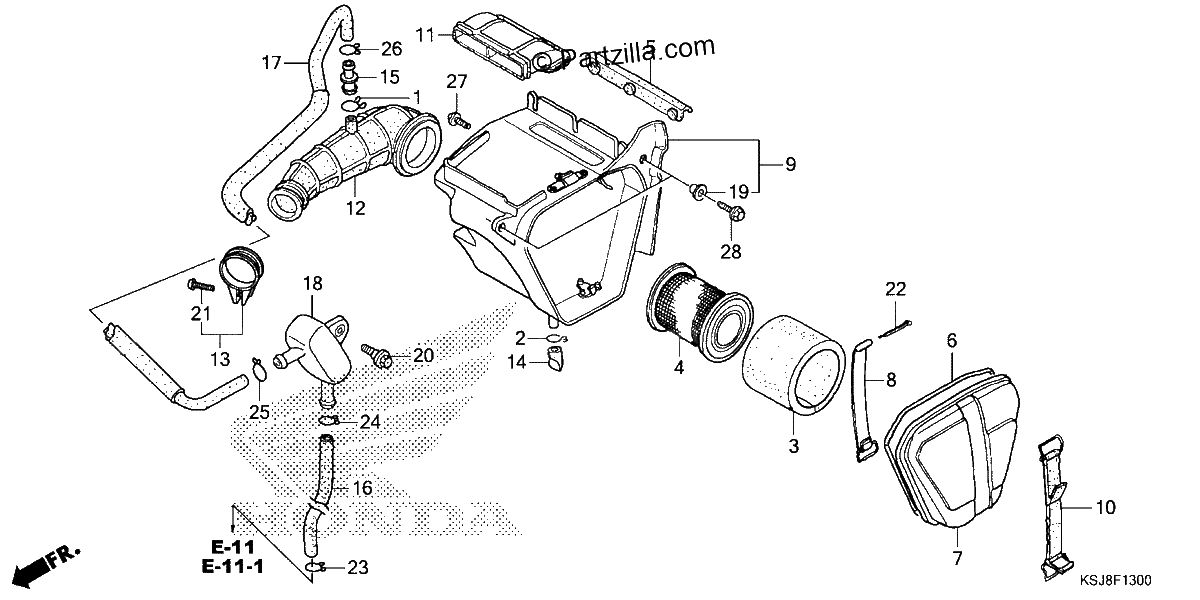 Diagrama de AIR CLEANER