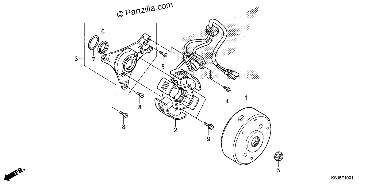 Diagrama de ALTERNATOR CRF100F