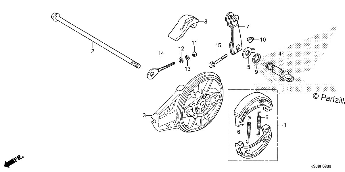 Diagrama de REAR BRAKE PANEL