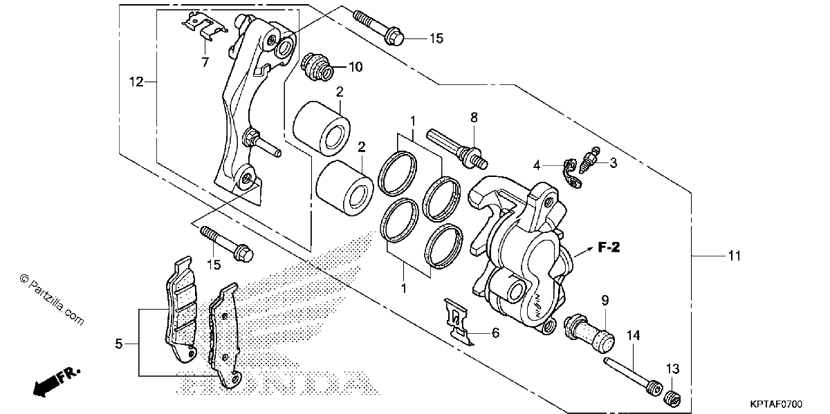 Diagrama de FRONT BRAKE CALIPER