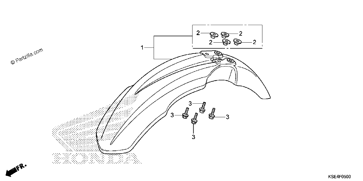 Diagrama de FRONT FENDER