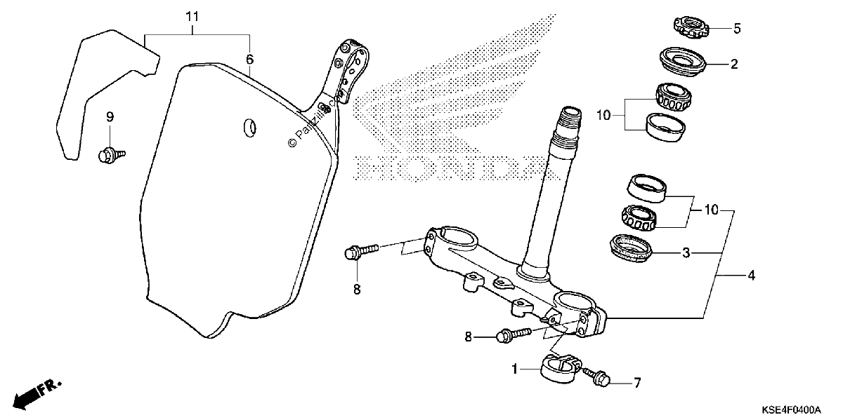Diagrama de STEERING STEM