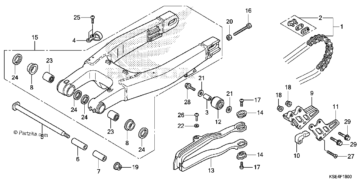 Diagrama de SWINGARM