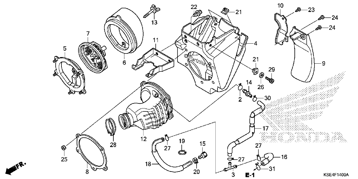 Diagrama de AIR CLEANER