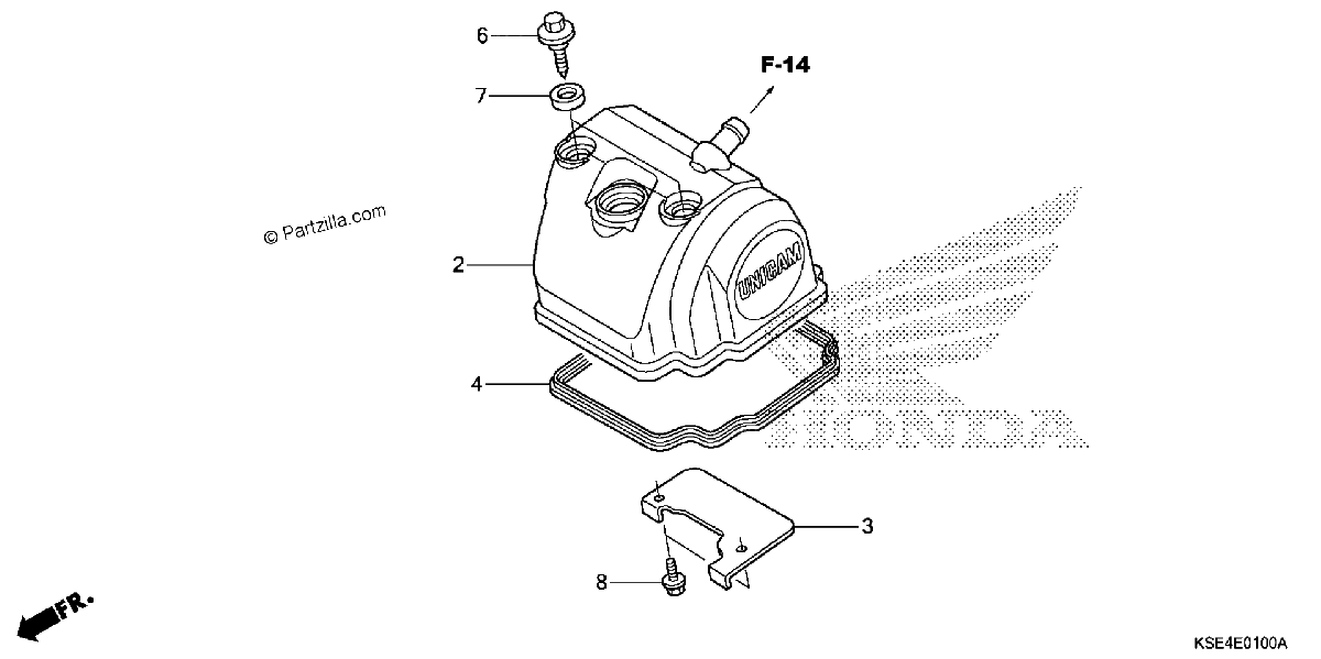 Diagrama de CYLINDER HEAD COVER