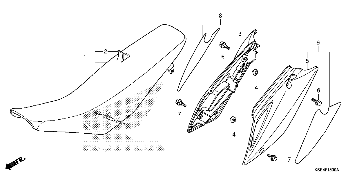 Diagrama de SEAT SIDE COVER