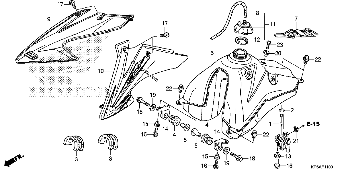 Diagrama de FUEL TANK 12 14