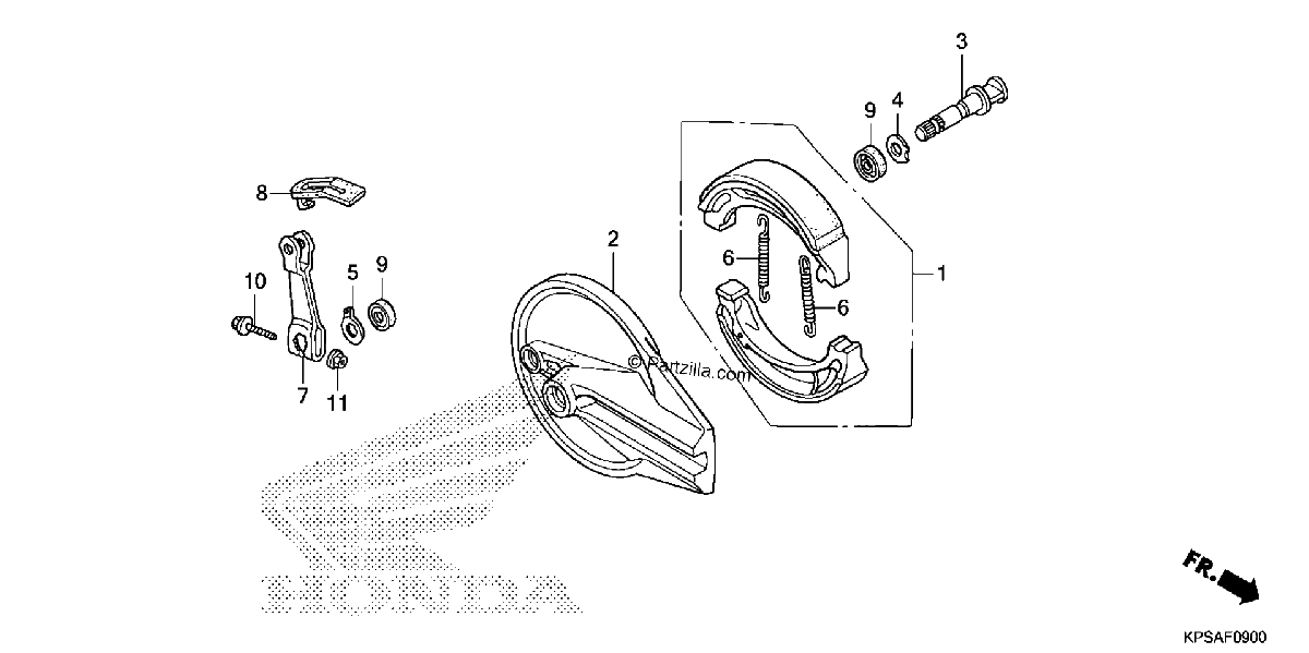 Diagrama de REAR BRAKE PANEL