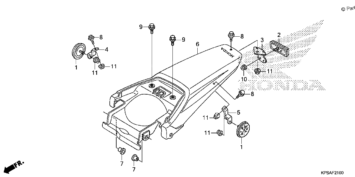 Diagrama de REAR FENDER 12 14