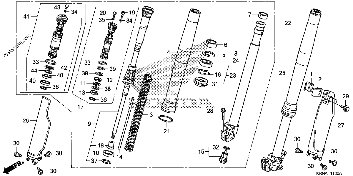 Diagrama de FRONT FORK