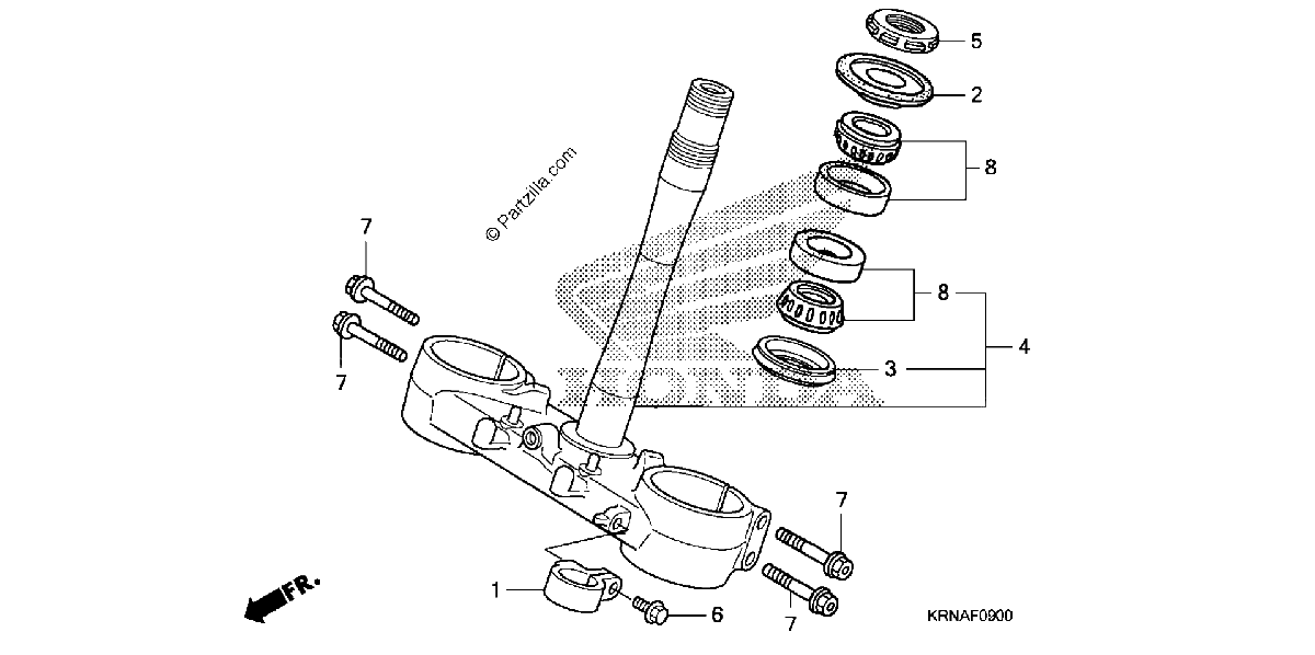 Diagrama de STEERING STEM