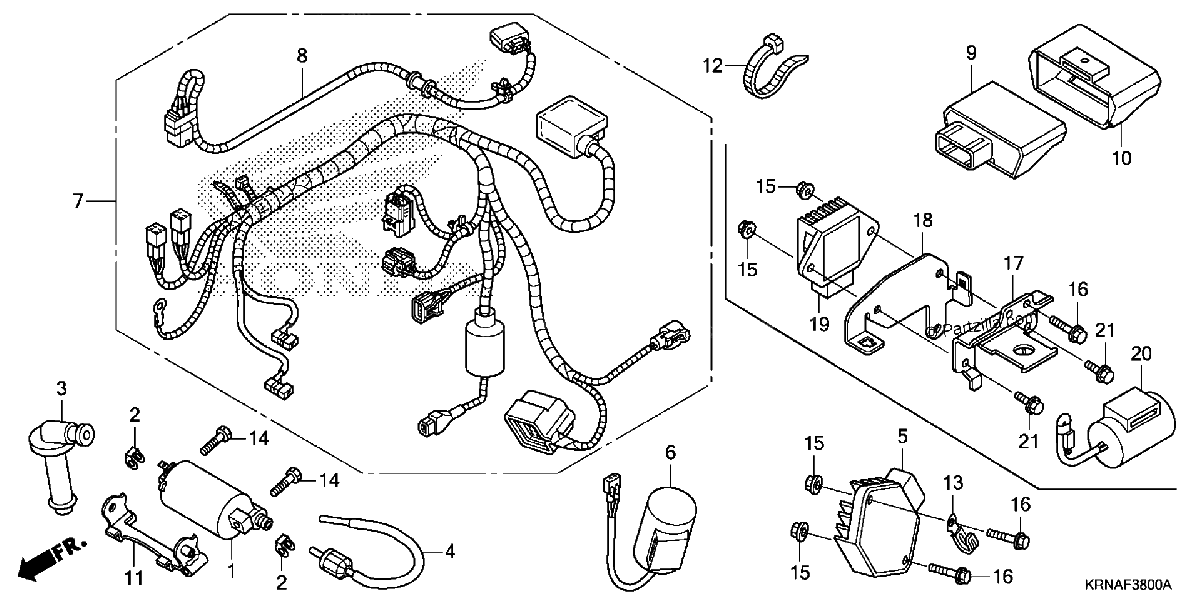 Diagrama de WIRE HARNESS