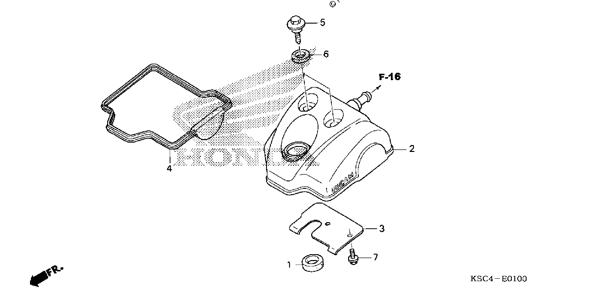 Diagrama de CYLINDER HEAD COVER