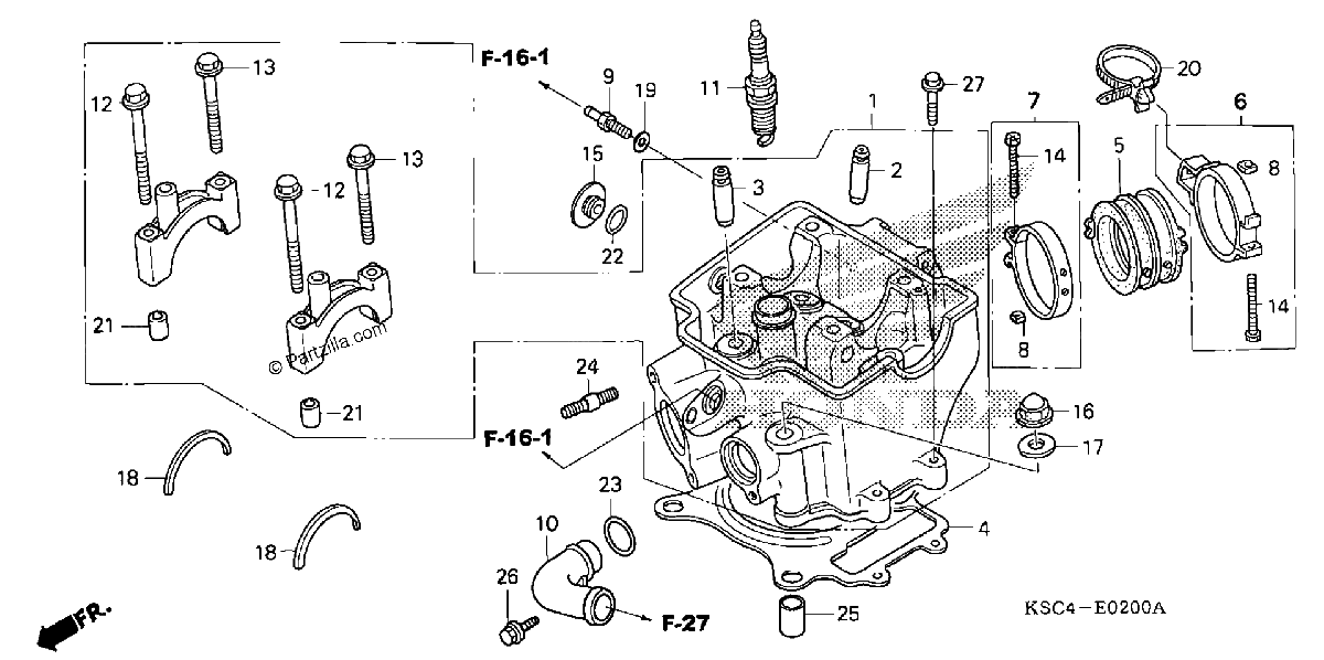 Diagrama de CYLINDER HEAD